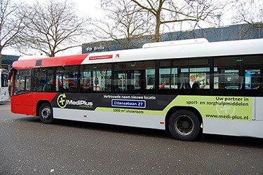 autobus belettering ontwerp breda