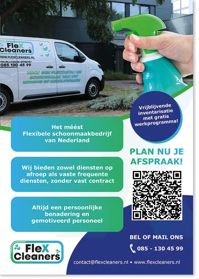 flyer ontwerp flexcleaners