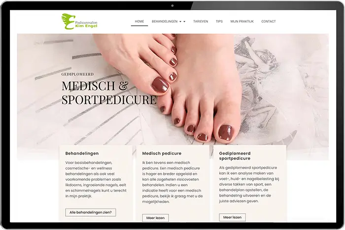 pedicure website laten maken breda