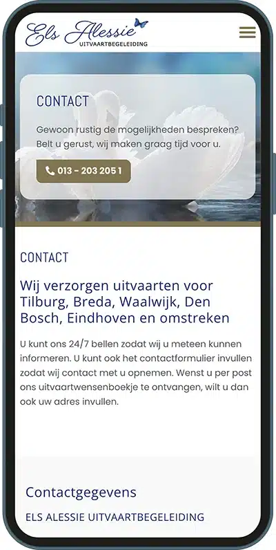 uitvaartonderneming website laten maken tilburg