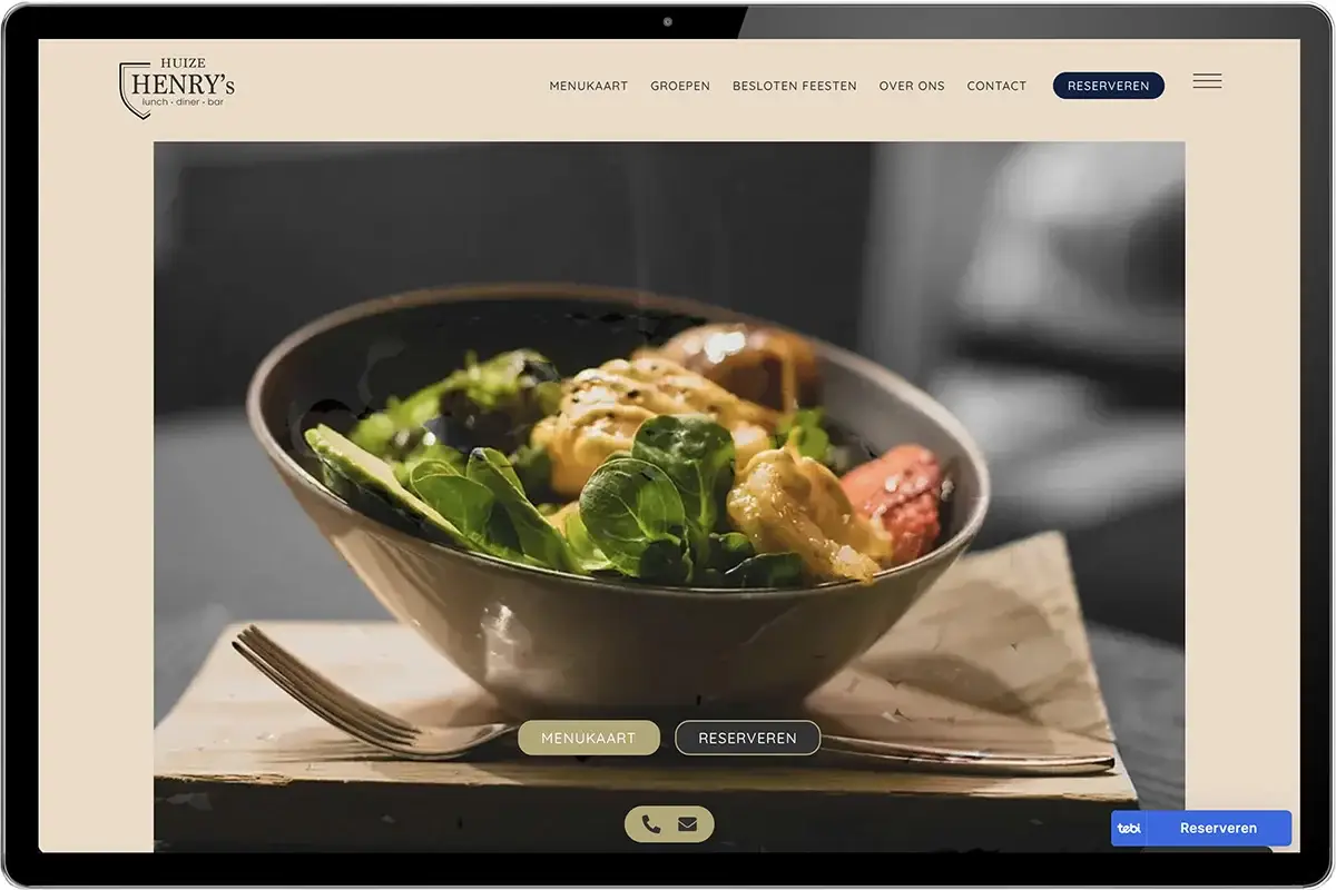 webdesign voor restaurant laten maken