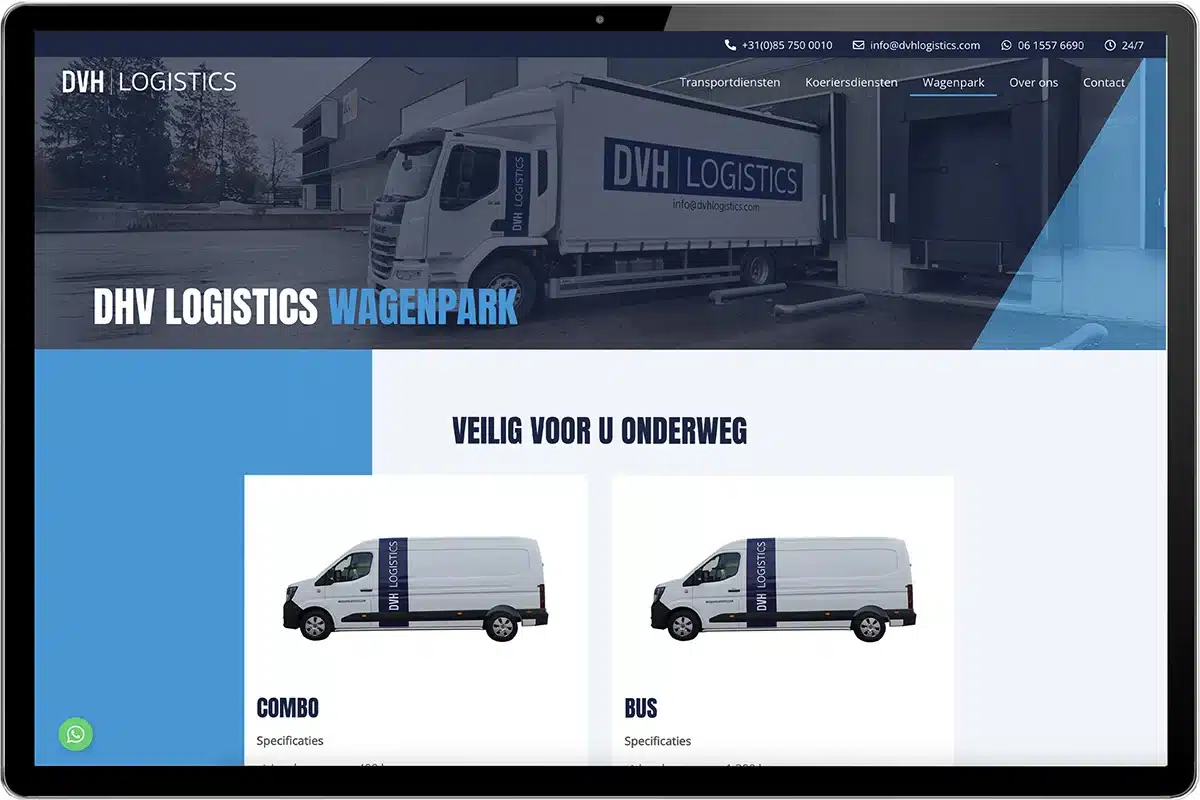 website dvh logistics