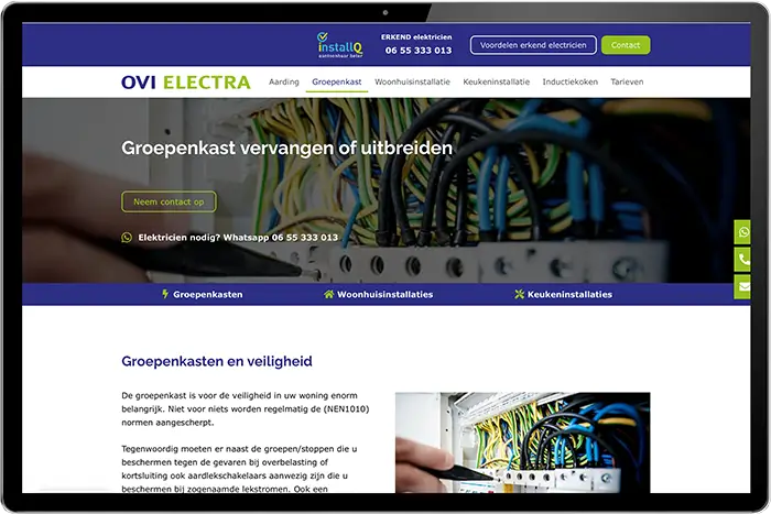 website elektricien laten maken breda