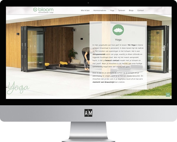 website ontwerp voor yoga studio breda