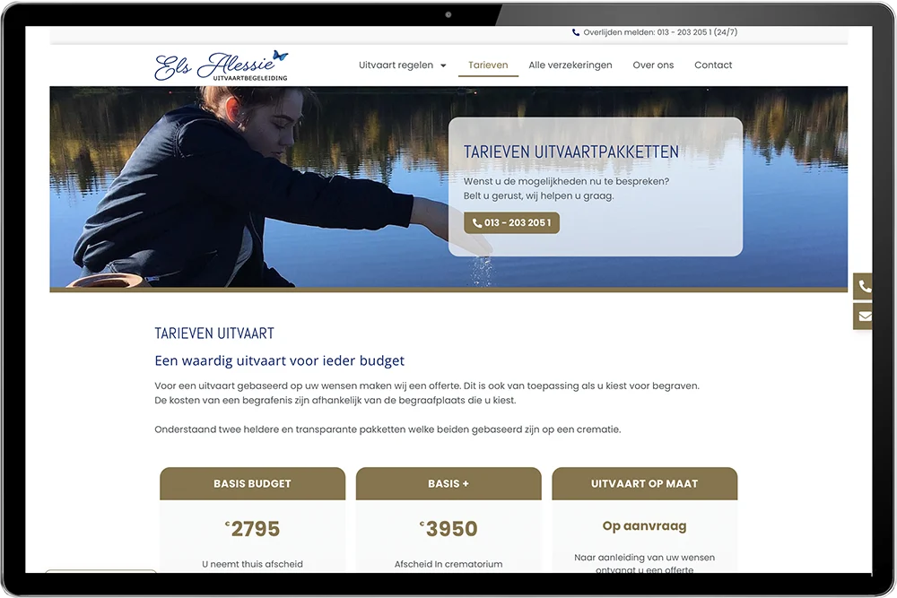 website uitvaartbranche laten maken