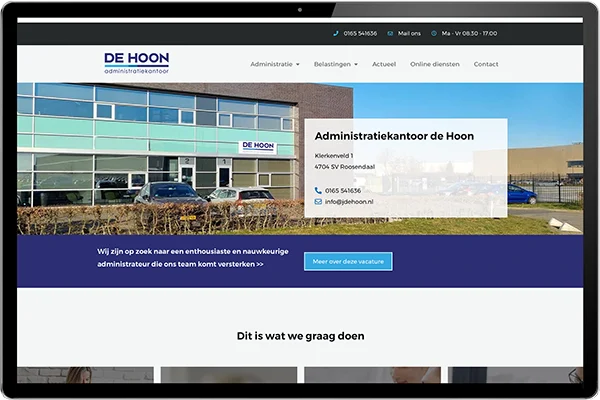 website voor administratiekantoor roosendaal laten maken
