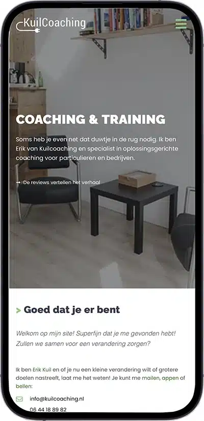 website voor coach laten maken
