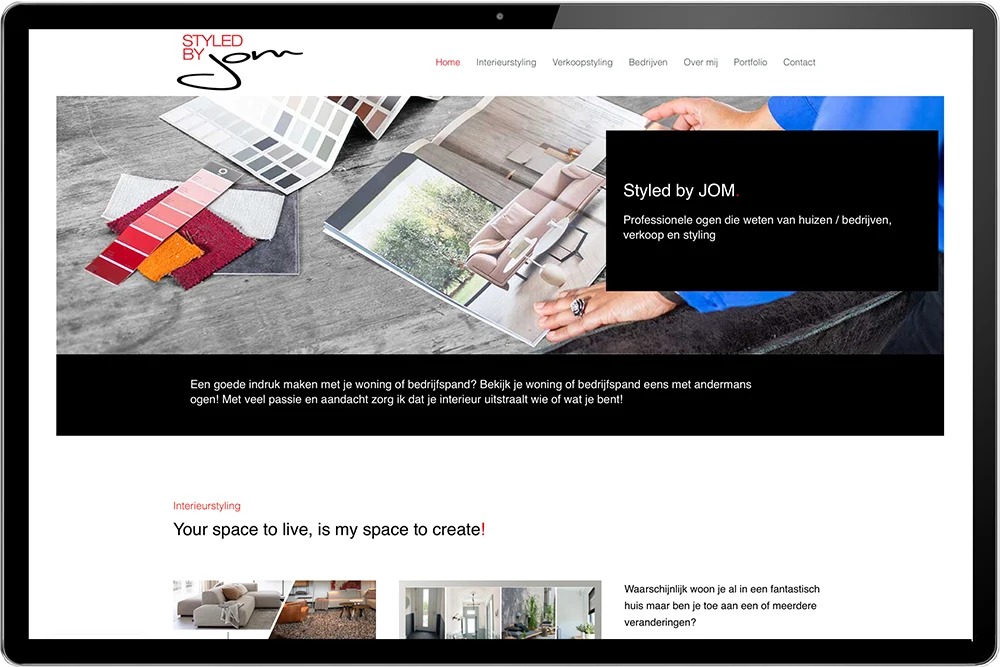 website voor interieur styling laten maken