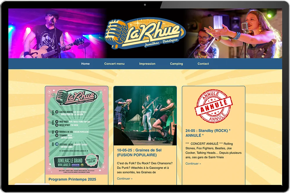 website voor muziekcafe laten maken