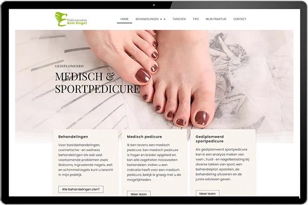 website voor pedicure breda laten maken