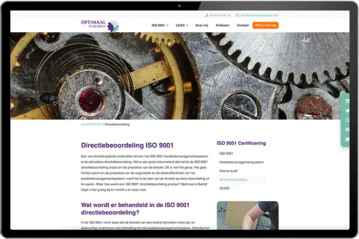 Wordpress website laten maken Optimaal